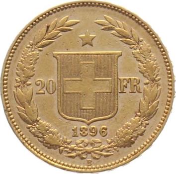 20 Franken 1896 B - Helvetia
